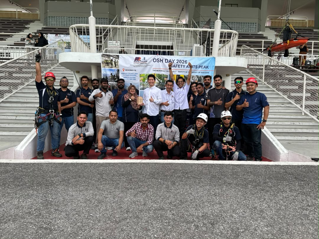 Rotol Group team at the HSE Month 2026 OSH Day event, with the OSH Day 2026 banner behind them